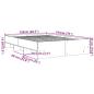 Preview: Bettgestell Schwarz 120x190 cm Holzwerkstoff
