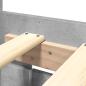 Preview: Bettgestell mit Kopfteil Betongrau 180x200 cm Holzwerkstoff