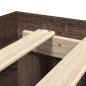 Preview: Bettgestell Braun Eichen-Optik 135x190 cm Holzwerkstoff