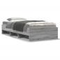 Preview: Bettgestell Grau Sonoma 90x190 cm Holzwerkstoff
