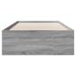Preview: Bettgestell Grau Sonoma 90x190 cm Holzwerkstoff