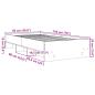 Preview: Bettgestell Grau Sonoma 90x190 cm Holzwerkstoff