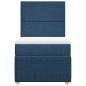 Preview: Boxspringbett mit Matratze Blau 90x200 cm Stoff