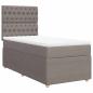 Preview: Boxspringbett mit Matratze Taupe 90x200 cm Stoff