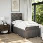 Preview: Boxspringbett mit Matratze Taupe 90x200 cm Stoff