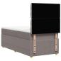 Preview: Boxspringbett mit Matratze Taupe 90x200 cm Stoff