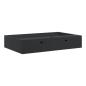 Preview: Waschbecken 60x38x11 cm Mineralguss/Marmorguss Mattschwarz