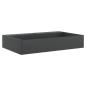 Preview: Waschbecken 60x38x11 cm Mineralguss/Marmorguss Mattschwarz