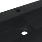 Preview: Waschbecken 60x38x11 cm Mineralguss/Marmorguss Mattschwarz