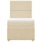 Preview: Boxspringbett mit Matratze Creme 100x200 cm Stoff