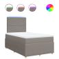 Preview: Boxspringbett mit Matratze Taupe 120x190 cm Stoff