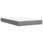 Preview: Boxspringbett mit Matratze Taupe 120x190 cm Stoff