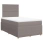 Preview: Boxspringbett mit Matratze Taupe 120x190 cm Stoff