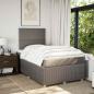Preview: Boxspringbett mit Matratze Taupe 120x190 cm Stoff