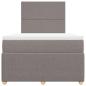 Preview: Boxspringbett mit Matratze Taupe 120x190 cm Stoff
