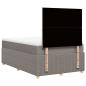 Preview: Boxspringbett mit Matratze Taupe 120x190 cm Stoff