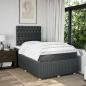 Preview: Boxspringbett mit Matratze Dunkelgrau 120x190 cm Stoff