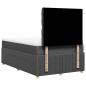 Preview: Boxspringbett mit Matratze Dunkelgrau 120x190 cm Stoff