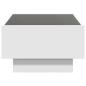 Preview: LED-Couchtisch Weiß 70x50x30 cm Holzwerkstoff