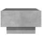 Preview: LED-Couchtisch Betongrau 50x50x30 cm Holzwerkstoff