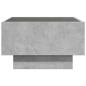Preview: LED-Couchtisch Betongrau 50x50x30 cm Holzwerkstoff