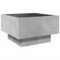Preview: LED-Couchtisch Betongrau 50x50x30 cm Holzwerkstoff
