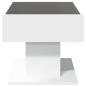 Preview: LED-Couchtisch Weiß 70x50x45 cm Holzwerkstoff