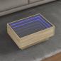 Preview: ARDEBO.de - LED-Couchtisch Sonoma Eiche 70x50x30 cm Holzwerkstoff