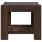 Preview: LED-Couchtisch Braun Eichen-Optik 53x53x45 cm Holzwerkstoff