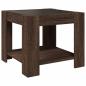 Preview: LED-Couchtisch Braun Eichen-Optik 53x53x45 cm Holzwerkstoff