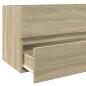 Preview: Badschrank mit Spiegel Sonoma-Eiche 80x38,5x45 cm