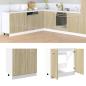 Preview: ARDEBO.de - Unterschrank Sonoma-Eiche 80x46x81,5 cm Holzwerkstoff