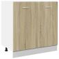Preview: Unterschrank Sonoma-Eiche 80x46x81,5 cm Holzwerkstoff