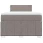 Preview: Boxspringbett mit Matratze Taupe 120x200 cm Stoff