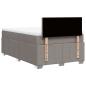 Preview: Boxspringbett mit Matratze Taupe 120x200 cm Stoff