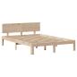 Preview: Massivholzbett mit Schubladen 140x190 cm Kiefer
