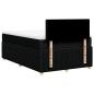 Preview: Boxspringbett mit Matratze Schwarz 120x190 cm Stoff