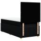Preview: Boxspringbett mit Matratze Schwarz 90x200 cm Stoff