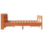 Preview: Massivholzbett ohne Matratze Wachsbraun 120x200 cm Kiefernholz