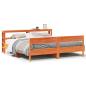 Preview: Massivholzbett ohne Matratze Wachsbraun 180x200 Kiefernholz