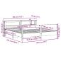 Preview: Massivholzbett ohne Matratze Wachsbraun 180x200 Kiefernholz
