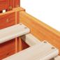 Preview: Massivholzbett ohne Matratze Wachsbraun 180x200 Kiefernholz