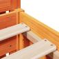 Preview: Massivholzbett ohne Matratze Wachsbraun 135x190 cm Kiefernholz