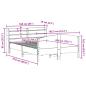 Preview: Massivholzbett ohne Matratze Weiß 150x200 cm Kiefernholz