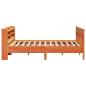 Preview: Massivholzbett ohne Matratze Wachsbraun 180x200 Kiefernholz