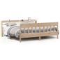 Preview: Massivholzbett ohne Matratze 200x200 cm Kiefer