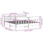 Preview: Massivholzbett ohne Matratze 200x200 cm Kiefer