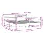 Preview: Massivholzbett ohne Matratze 180x200 Kiefernholz