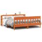 Preview: Massivholzbett ohne Matratze Wachsbraun 180x200 Kiefernholz