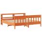 Preview: Massivholzbett ohne Matratze Wachsbraun 180x200 Kiefernholz